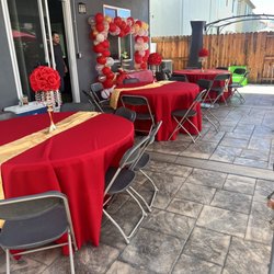 Palma's Party Decorations - Red was the theme