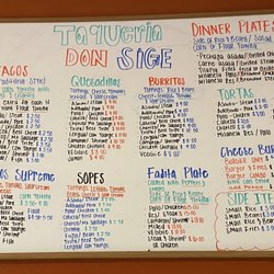 Taqueria Don Sige - Menu Jan 2023