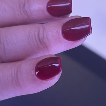 Blush Boutique Nail Salon - Slanted and not clean lines - Nail Salons Near Me - Arlington, Texas