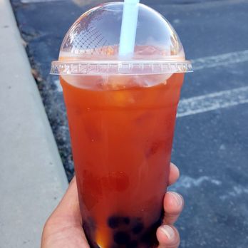 Thai Mex Cocina - Thai Iced Tea With Almond Milk & Boba (10/05/19). #GriffithPark #TheAutry @EatSeeHear #Boba #FoodPics #FoodPorn - Food Trucks Near Me - Los Angeles, California Thai Mex Cocina - Thai Iced Tea With Almond Milk & Boba (10/05/19). #GriffithPark #TheAutry @EatSeeHear #Boba #FoodPics #FoodPorn - Food Trucks Near Me - Los Angeles, California