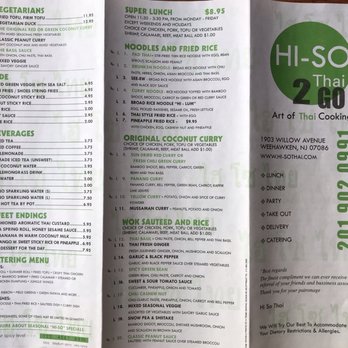 Hi-So Thai - Menu - Thai Near Me - Weehawken, New Jersey Hi-So Thai - Menu - Thai Near Me - Weehawken, New Jersey