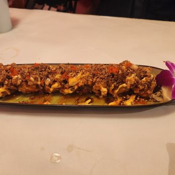 Choo Choo Train - Whatever Roll (20$) - this one was deep fried sushi - Conveyor Belt Sushi Near Me - Leonia, New Jersey