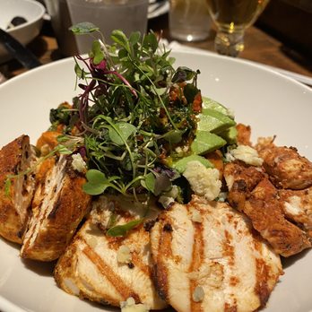 Brimstone Bar - Power Bowl with Grilled chicken - New American Near Me - Bakersfield, California Brimstone Bar - Power Bowl with Grilled chicken - New American Near Me - Bakersfield, California