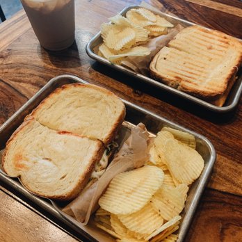 41 North Coffee - Caprese Panini with Chips, Three Cheese Grilled Cheese Sandwich with Chips - Coffee & Tea Near Me - Wendell, North Carolina