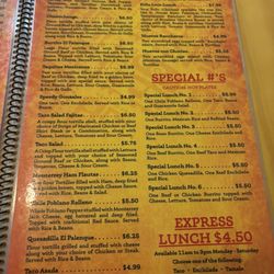 El Palenque - Menu
