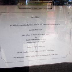Restaurant Tempelgarten - Dauerhaft geschlossen