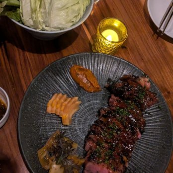 Bansang - Galbi Ribeye ($58) plus assorted lettuce wraps (+$5) - Korean Near Me - San Francisco, California Bansang - Galbi Ribeye ($58) plus assorted lettuce wraps (+$5) - Korean Near Me - San Francisco, California