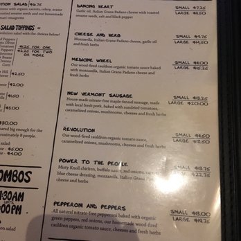 American Flatbread - Menu page 1 - Pizza Near Me - Burlington, Vermont