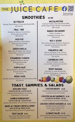 Menu photo 1 The Juice Cafe Poplar Bluff, MO Menu photo 1 The Juice Cafe Poplar Bluff, MO