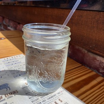 Cinder Bar - Mason jar cup - New American Near Me - Williamstown, New Jersey
