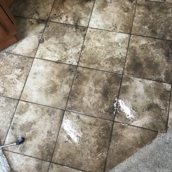 Mac Daddy Clean - Cleaning very dirty tile floor - Carpet Cleaning Near Me - Fort Myers, Florida