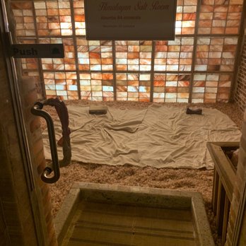 Spa La - Door that leads to the salt cave. It should have a commercial grade stopper on the top of the door so it shuts slower and completely - Skin Care Near Me - Los Angeles, California