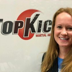 TopKick Fitness Kickboxing South Riding TKFit - Coach Lisa always brings the heat in her morning Upper Body Strength Classes!