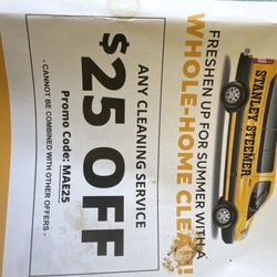 Stanley Steemer - The coupon that I "couldn't" use. Aka it's a scam coupon.