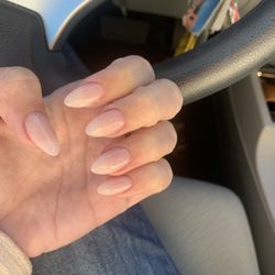 Lola Nails and Lashes - Nails by Son - I kept my natural nail a bit too long here for my own liking, but loved the pink/natural look