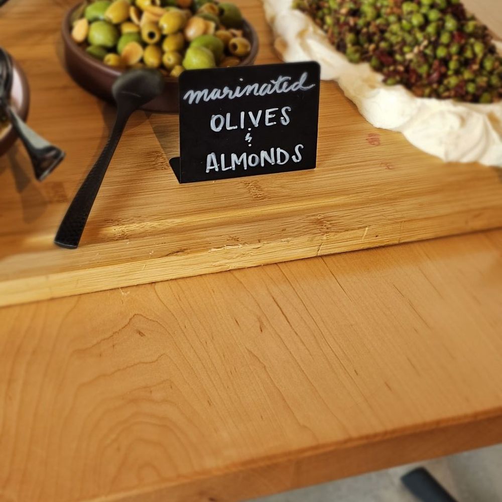 Marinated olives and almonds