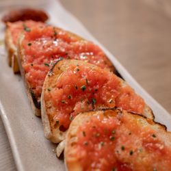 Telefèric Barcelona - Catalan Bread with Tomato typical Spanish food