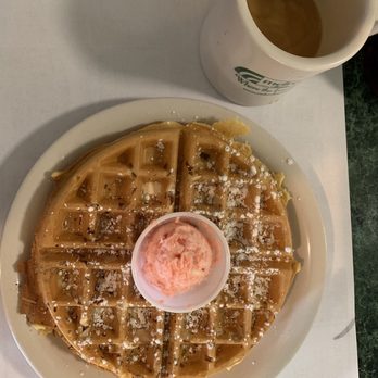 Metro Diner - Nutty waffle with strawberry butter - Breakfast & Brunch Near Me - Jacksonville Beach, Florida