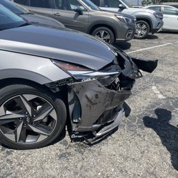 Damage before repair.... Ouch!!! Looks like it never happened now
