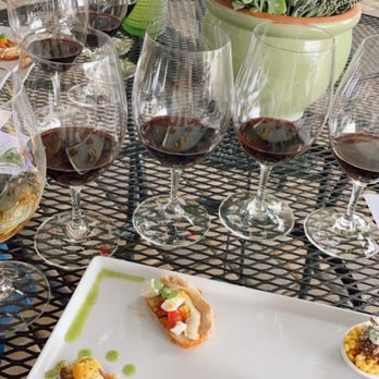 Le Cuvier Winery - Wine and food pairing. This also included a slider at the end! - Wineries Near Me - Paso Robles, California Le Cuvier Winery - Wine and food pairing. This also included a slider at the end! - Wineries Near Me - Paso Robles, California