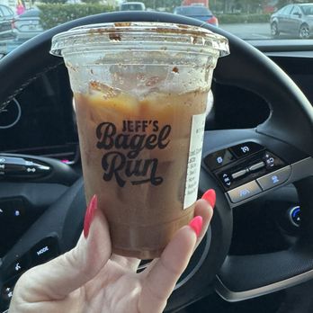 Jeff's Bagel Run - Iced Cinnamon Vanilla Latte - Bagels Near Me - Orlando, Florida Jeff's Bagel Run - Iced Cinnamon Vanilla Latte - Bagels Near Me - Orlando, Florida