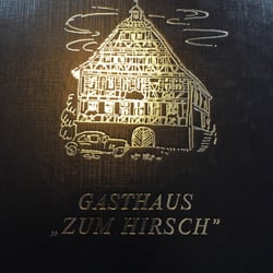 Zum Hirsch - Gasthaus - Speisekarte