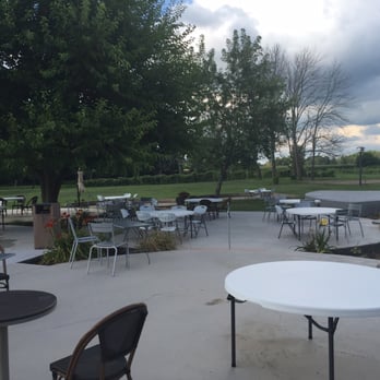 Belgian Horse Winery - Outdoor seating/music stage - Wineries Near Me - Middletown, Indiana
