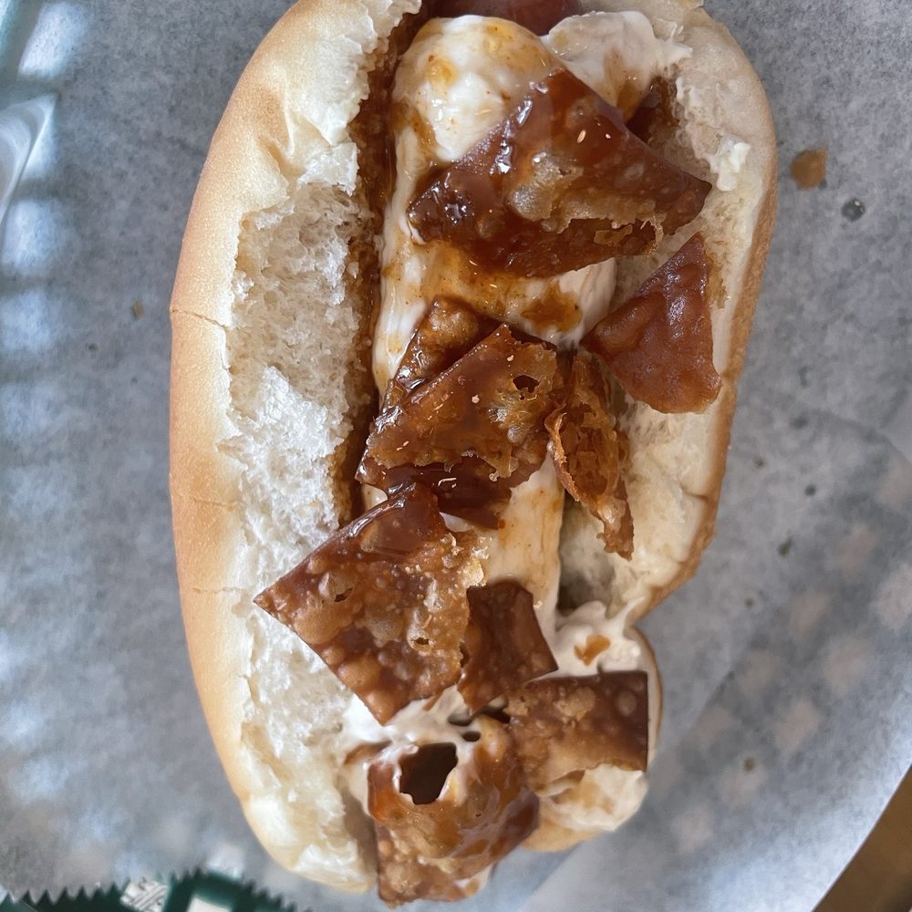 Crab Rangoon hotdog Crab Rangoon hotdog