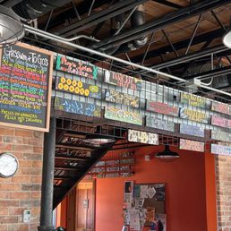 menus on the wall of the restaurant menus on the wall of the restaurant