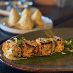 Patravali - Tandoori Paneer and Samosa