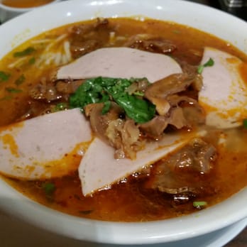 Pho Metro - Bon Bo Hue. I hope I spelled that right. It's a spicy broth with thick noodles, pork slices and beef. - Vietnamese Near Me - Scarborough, Ontario Pho Metro - Bon Bo Hue. I hope I spelled that right. It's a spicy broth with thick noodles, pork slices and beef. - Vietnamese Near Me - Scarborough, Ontario