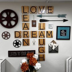 True Colors Nail Design - The main wall in Bonnie's Salon. A reminder of the important things in life