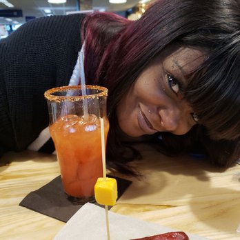 Red Cow - The wife and Bloody Mary - Burgers Near Me - Saint Paul, Minnesota