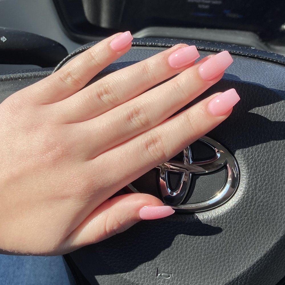 Coffin acrylic nails