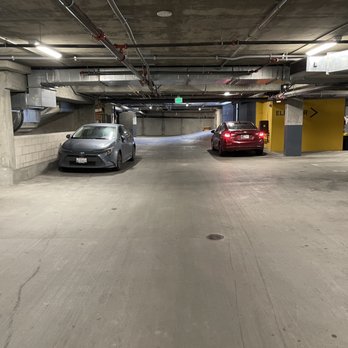 Mariposa on 3rd - All of these cars are on parked next to walls. Which aren't real parking spots and obstruct a safe way to drive in and out of the garage. - Apartments Near Me - Los Angeles, California