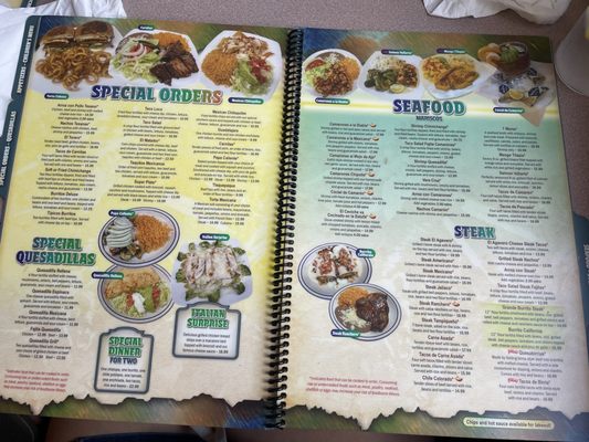 Menu photo 1 El Torero Mexicano Winston Salem, NC