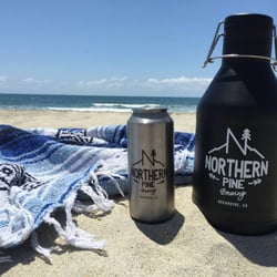 Northern Pine Brewing - Northern Pine Brewing stainless steel pint glass and growler by Miir.