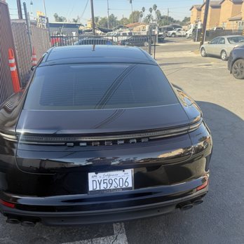 The Tint Monkey - Porsche Panamera 4S E Hybrid 2025 - Auto Customization Near Me - Garden Grove, California