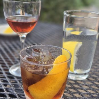 Bottega Italian Restaurant - Catalan Happy hour without the sparkling water and Fortunato with water - Italian Near Me - Birmingham, Alabama