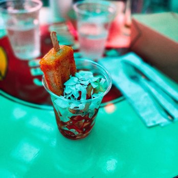 De Nada Cantina - Compressed Melons w/ Coconut, Chamoy +Mango Paleta - Mexican Near Me - Austin, Texas De Nada Cantina - Compressed Melons w/ Coconut, Chamoy +Mango Paleta - Mexican Near Me - Austin, Texas
