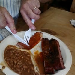 Buzzie's Bar-B-Q - Ribs and brisket. Yummy!