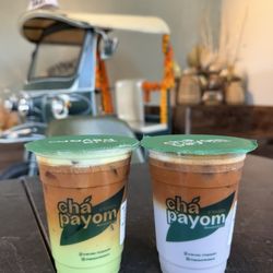 Chapayom - pandan Thai milk tea x Taro thai milk tea
