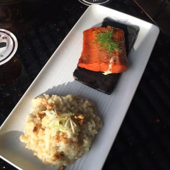 Trading Post Eatery - Salmon was a little 'smokey' for my liking. - American Near Me - Fort Langley, British Columbia Trading Post Eatery - Salmon was a little 'smokey' for my liking. - American Near Me - Fort Langley, British Columbia