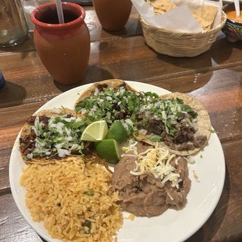 Tacabron - 2 Al Pastor, 1 Asada taco platter - Mexican Near Me - Forest Park, Illinois