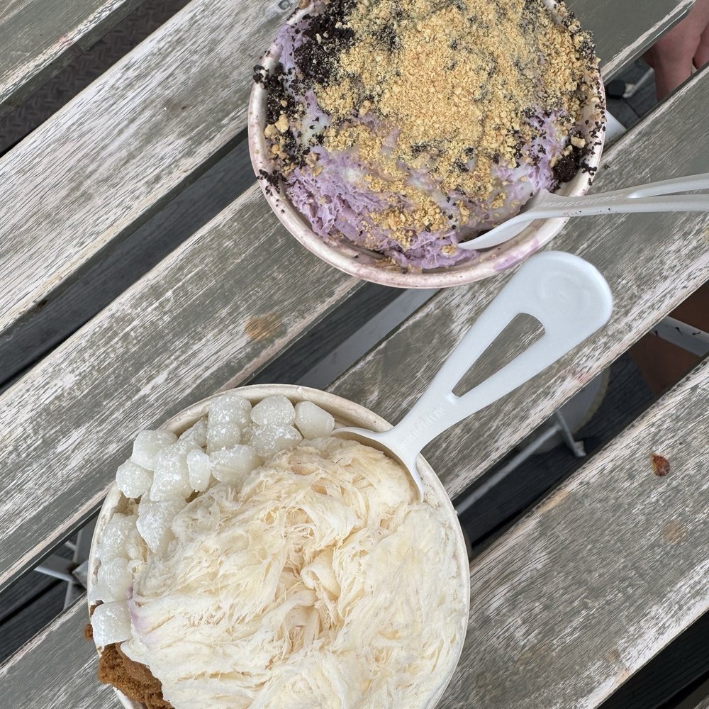 Ube -sweet milk cream -Oreo -graham cracker   Earl grey -biscoff -mochi