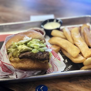Fatburger - A M burger with too much lettuce and MIA cheese (it was there though) - Burgers Near Me - Valencia, California Fatburger - A M burger with too much lettuce and MIA cheese (it was there though) - Burgers Near Me - Valencia, California