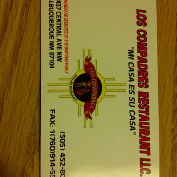 Los Compadres - Business card - Mexican Near Me - Albuquerque, New Mexico Los Compadres - Business card - Mexican Near Me - Albuquerque, New Mexico