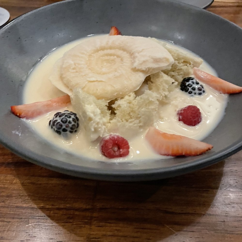 Don Artemio - Tres Leches del Desierto Fresas con Crema Deconstructed tres leches dessert, amonite shell ice cream. - Mexican Near Me - Fort Worth, Texas Don Artemio - Tres Leches del Desierto Fresas con Crema Deconstructed tres leches dessert, amonite shell ice cream. - Mexican Near Me - Fort Worth, Texas