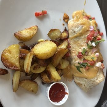 Sandusky Bay Pancake House - Burrito was a large portion for the money but the real MVP for me...THOSE POTATOES!!! I love potatoes and I especially loved these potatoes. - Breakfast & Brunch Near Me - Sandusky, Ohio