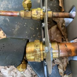 Smithville Heating & Air Conditioning - this is what it looked like before Smithville heating and air set a new unit own fire